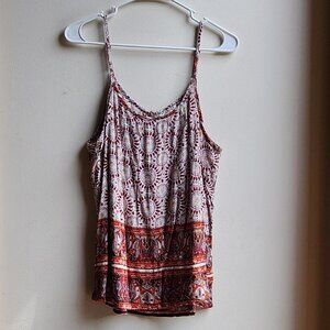 Mileage Bohemian Print Tank Top Size XL